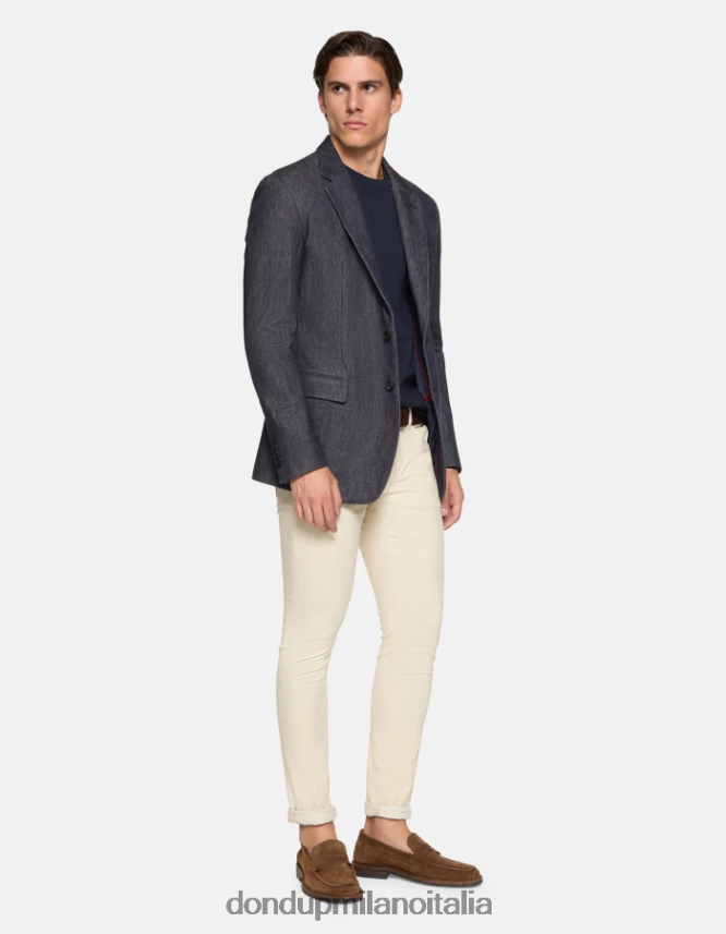DONDUP hombres pantalones travis slim de algodón vestir burro AZX2Z0578