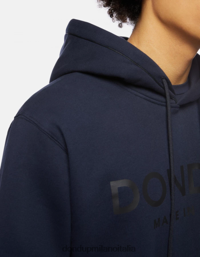 DONDUP hombres sudadera con capucha y corte regular vestir Azul marino AZX2Z0823