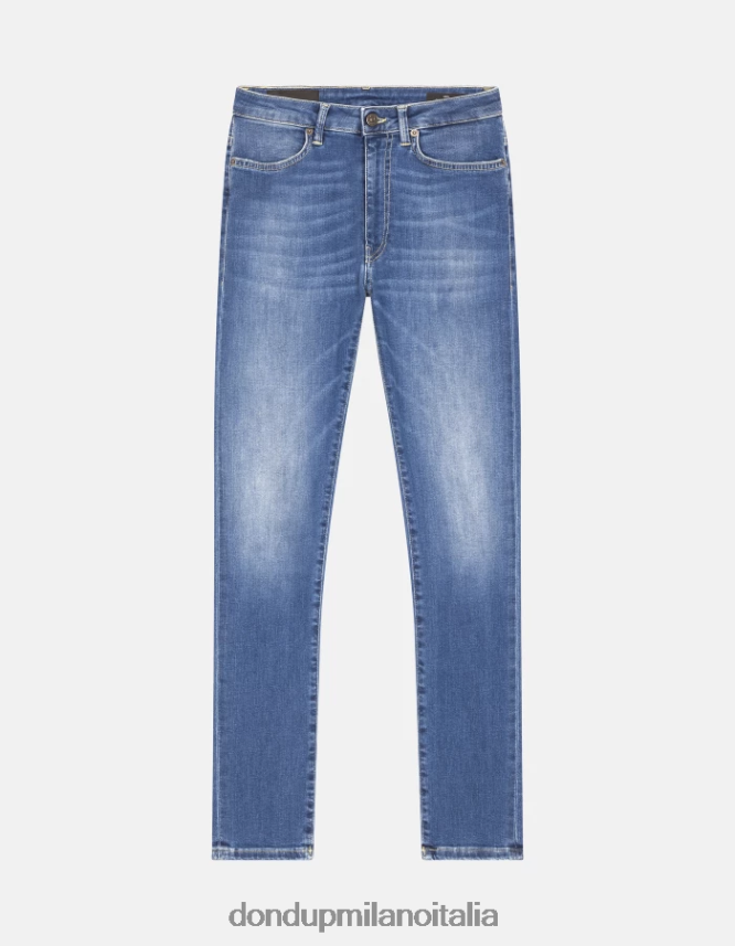 DONDUP mujer Vaqueros súper ajustados iris en denim elástico vestir azul AZX2Z038