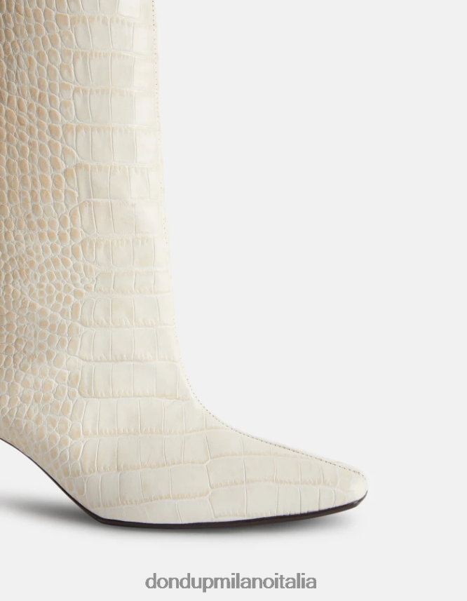 DONDUP mujer botas de piel efecto cocodrilo calzado burro AZX2Z0468