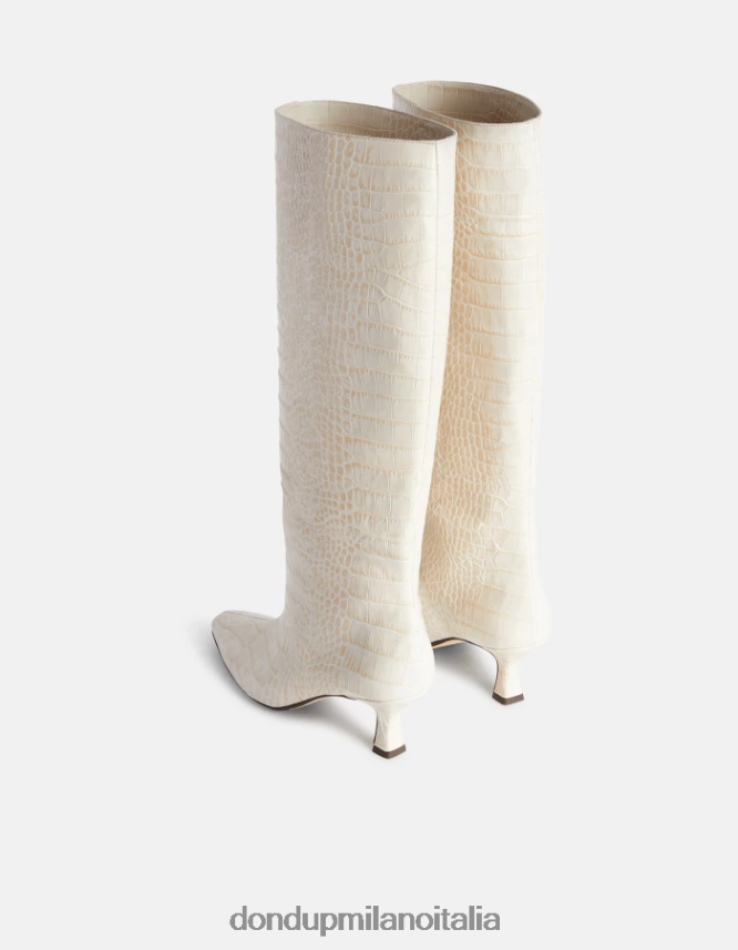 DONDUP mujer botas de piel efecto cocodrilo calzado burro AZX2Z0468