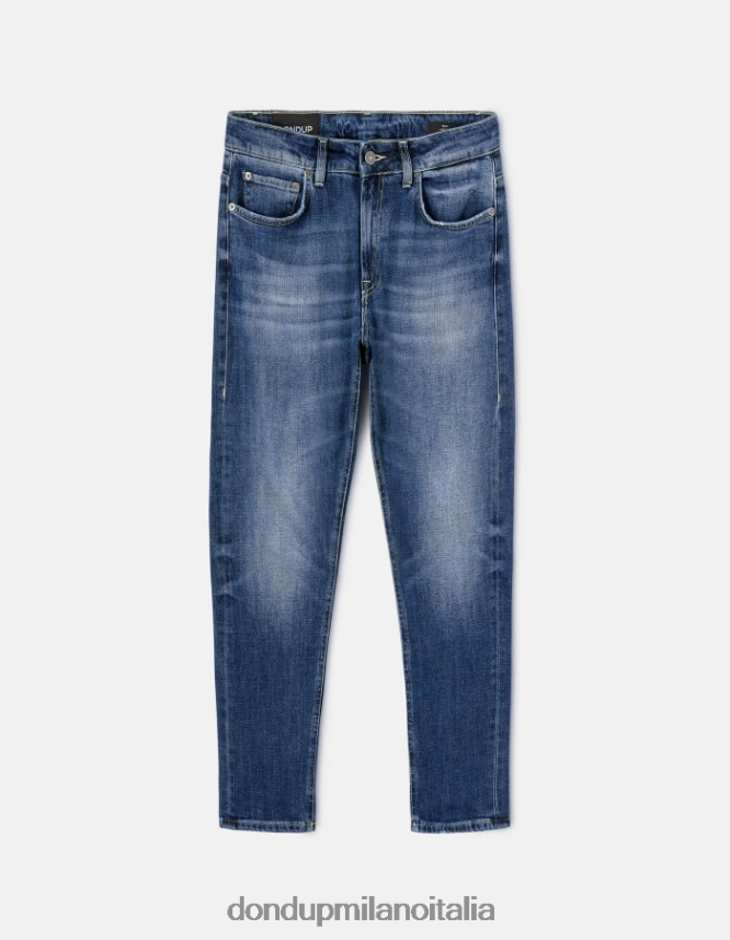 DONDUP mujer jeans mila carrot fit de denim elástico vestir azul AZX2Z065
