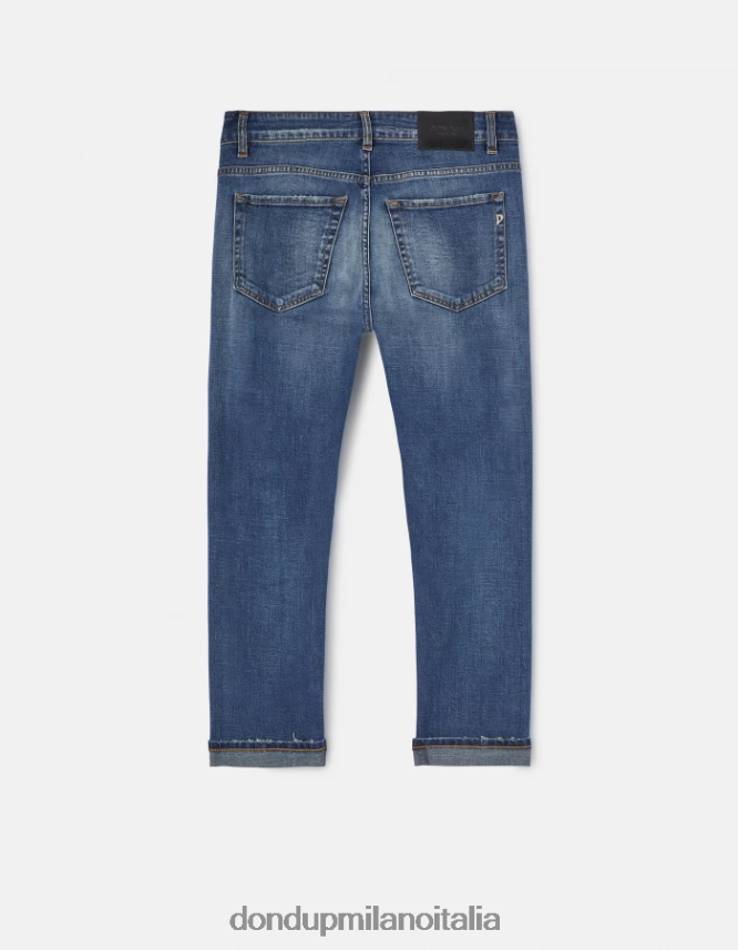 DONDUP mujer jeans mila carrot fit de denim elástico vestir azul AZX2Z076