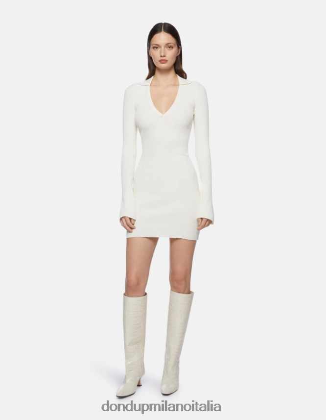 DONDUP mujer vestido corto de viscosa vestir livito AZX2Z0271